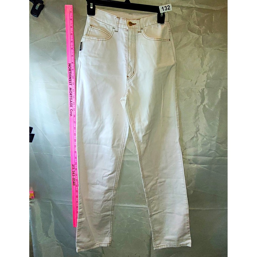 Trussardi Jeans Women's White Light Wash Denim Slim Mid Rise 5-Pocket Logo 0